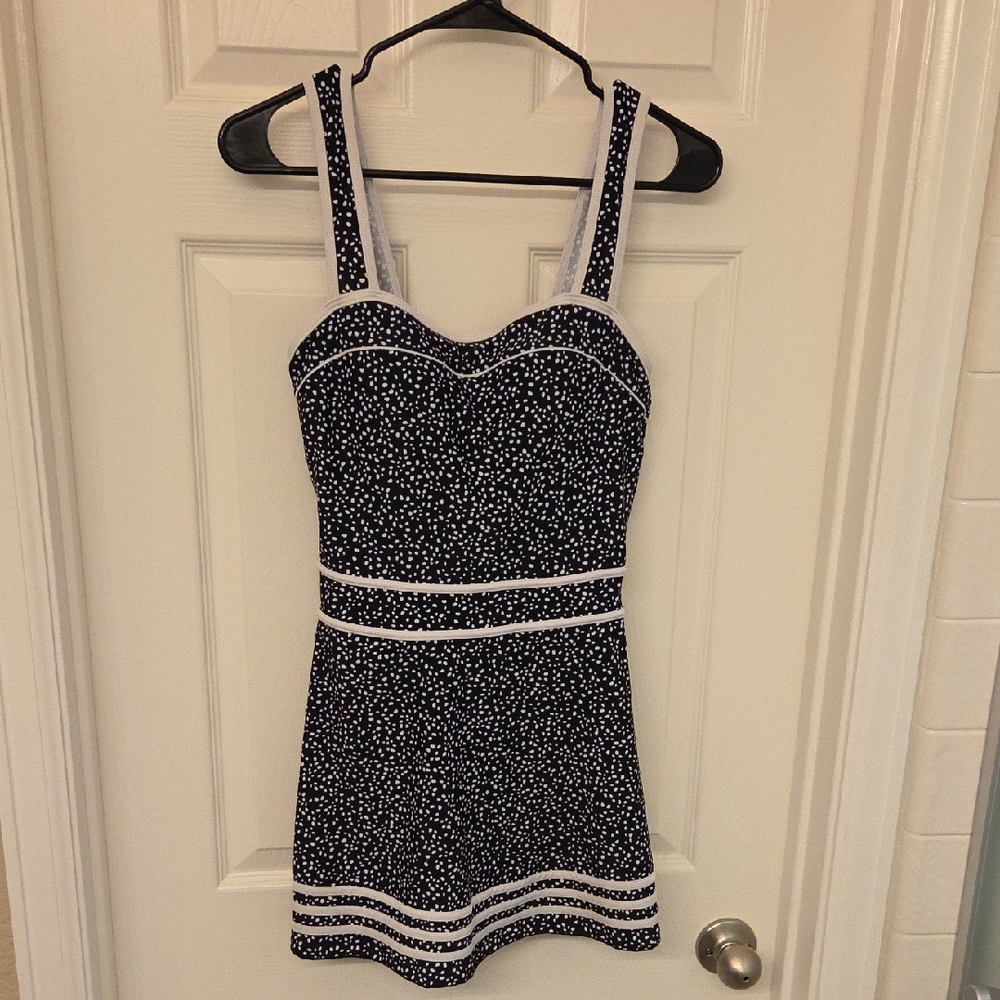 Shore Shapes Swimwear Black and White Swim Dress Size 12